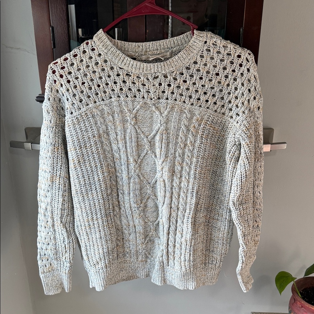 Urban Outfitters Cream Cable Knit Sweater